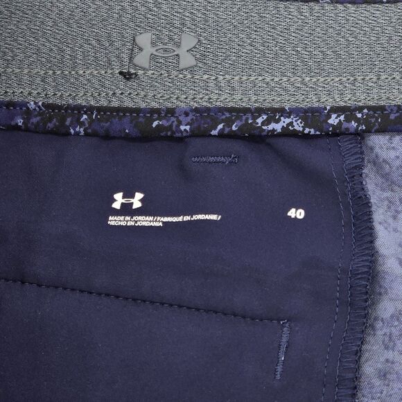 Under Armour UA Storm Shorts Men's 40 Blue Floral Golf - Picture 4 of 5